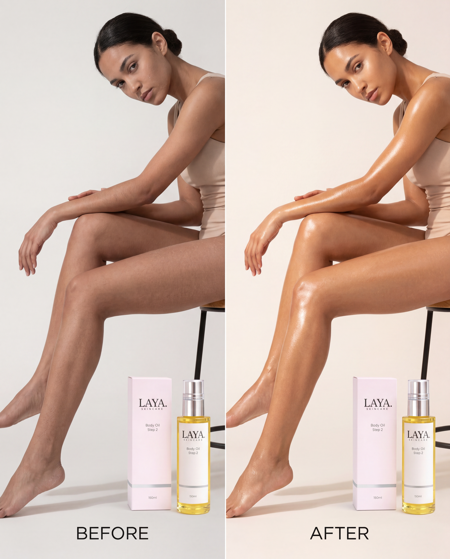 Ceramide Body Lotion & Natural Body Oil Duo
